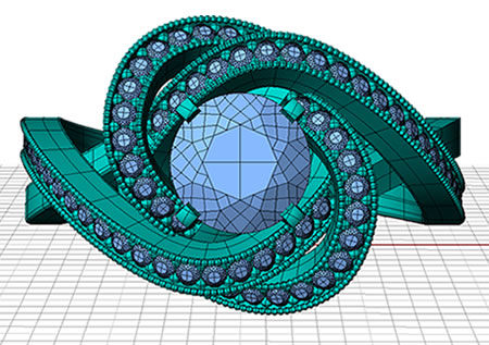 Custom Jewelry Design Process - CAD Stage