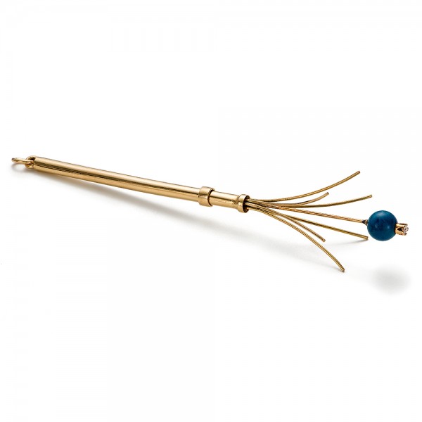 Gold Champagne Swizzle Stick 100748 Seattle Bellevue Joseph Jewelry