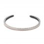 Hammered Cuff Bracelet - Three-Quarter View -  107122 - Thumbnail