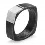 Two-tone Diamond Square Band - Three-Quarter View -  107126 - Thumbnail