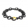 Two-tone Double Link Bracelet - Three-Quarter View -  107117 - Thumbnail