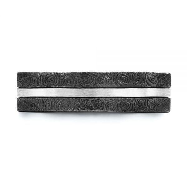 Two-tone Swirl Pattern Band - Top View -  107128