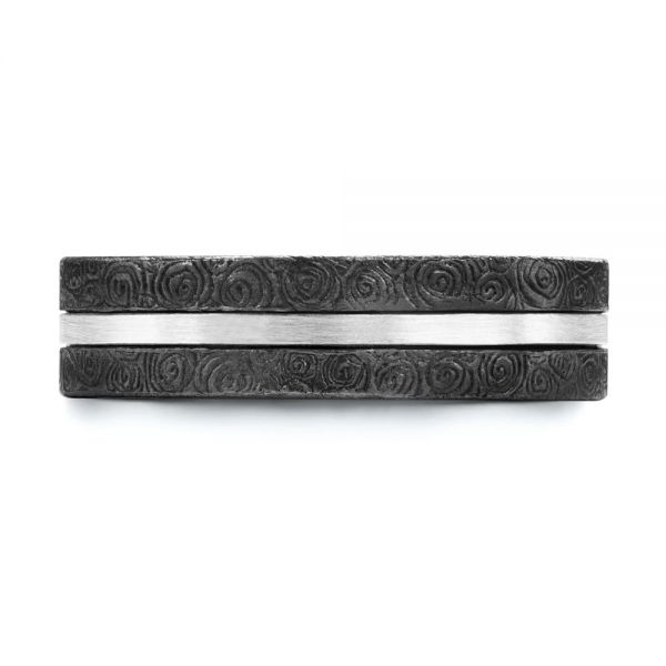 Two-tone Swirl Pattern Band - Top View - 107128