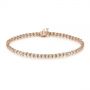 18k Rose Gold 18k Rose Gold 2 Carat Diamond Tennis Bracelet - Three-Quarter View -  104119 - Thumbnail