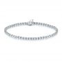 18k White Gold 18k White Gold 2 Carat Diamond Tennis Bracelet - Three-Quarter View -  104119 - Thumbnail