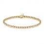 18k Yellow Gold 18k Yellow Gold 2 Carat Diamond Tennis Bracelet - Three-Quarter View -  104119 - Thumbnail