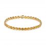 14k Yellow Gold Citrine Bracelet - Three-Quarter View -  105014 - Thumbnail