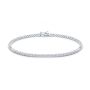 18k White Gold 18k White Gold Classic Four-prongs Diamond Tennis Bracelet - Three-Quarter View -  107997 - Thumbnail