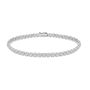 14k White Gold 14k White Gold Crown Prong Diamond Tennis Bracelet - Three-Quarter View -  107977 - Thumbnail