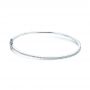 14k White Gold 14k White Gold Diamond Bangle Bracelet - Three-Quarter View -  106963 - Thumbnail