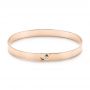 14k Rose Gold 14k Rose Gold Diamond Bangle - Three-Quarter View -  106845 - Thumbnail