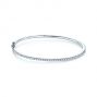  Platinum Platinum Diamond Bangle - Three-Quarter View -  105954 - Thumbnail