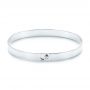 18k White Gold 18k White Gold Diamond Bangle - Three-Quarter View -  106845 - Thumbnail