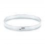 18k White Gold 18k White Gold Diamond Bangle - Three-Quarter View -  106849 - Thumbnail