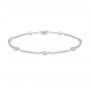  Platinum Platinum Diamond Bezel Bracelet - Three-Quarter View -  107172 - Thumbnail