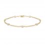 14k Yellow Gold 14k Yellow Gold Diamond Bezel Bracelet - Three-Quarter View -  107172 - Thumbnail