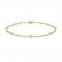 18k Yellow Gold 18k Yellow Gold Diamond Bezel Bracelet - Three-Quarter View -  107172 - Thumbnail