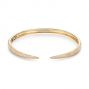 14k Yellow Gold 14k Yellow Gold Diamond Claw Bangle - Three-Quarter View -  106969 - Thumbnail