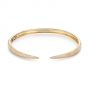 18k Yellow Gold 18k Yellow Gold Diamond Claw Bangle - Three-Quarter View -  106969 - Thumbnail