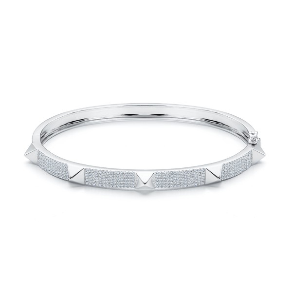 Diamond Pyramid Stud Bangle - Image