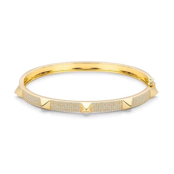 Diamond Pyramid Stud Bangle - Image