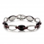 Diamond And Black Onyx Bracelet - Three-Quarter View -  100761 - Thumbnail