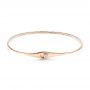 18k Rose Gold 18k Rose Gold Flexible Diamond Bracelet - Three-Quarter View -  106850 - Thumbnail