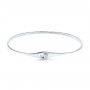 14k White Gold 14k White Gold Flexible Diamond Bracelet - Three-Quarter View -  106850 - Thumbnail