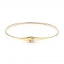 14k Yellow Gold 14k Yellow Gold Flexible Diamond Bracelet - Three-Quarter View -  106850 - Thumbnail