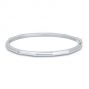 14k White Gold 14k White Gold Geometric Bangle - Three-Quarter View -  107754 - Thumbnail