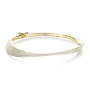  14K Gold 14K Gold Micro-pave Diamond Bracelet - Three-Quarter View -  1380 - Thumbnail