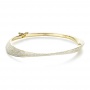  18K Gold 18K Gold Micro-pave Diamond Bracelet - Three-Quarter View -  1380 - Thumbnail