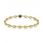 14k Yellow Gold Peridot Infinity Bracelet - Three-Quarter View -  105007 - Thumbnail