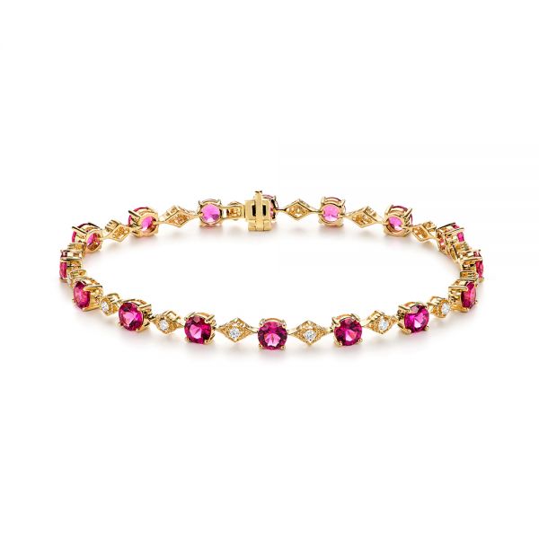 Bulgari Amethyst Tourmaline Rose Gold Bracelet – Oak Gem