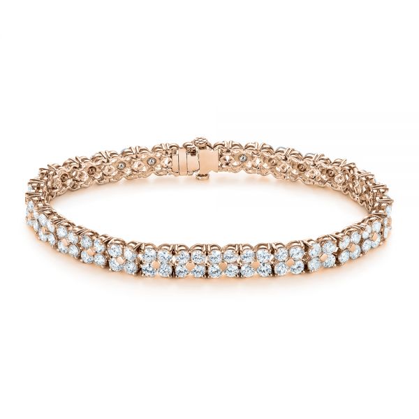 Yellow Gold Diamond Tennis Bracelet 7