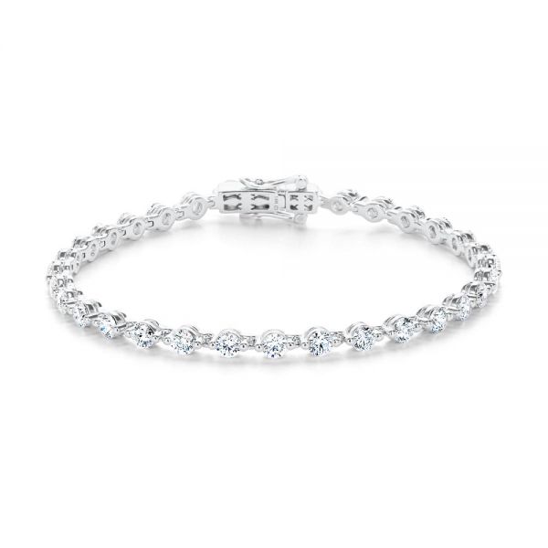 Round Diamond Tennis Bracelet - Image