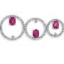  18K Gold 18K Gold Rubellite And Diamond Bracelet - Vanna K - Flat View -  1036 - Thumbnail