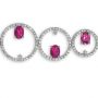  18K Gold 18K Gold Rubellite And Diamond Bracelet - Vanna K - Flat View -  1036 - Thumbnail