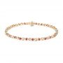 14k Yellow Gold 14k Yellow Gold Ruby And Diamond Bracelet - Three-Quarter View -  107042 - Thumbnail