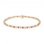 18k Yellow Gold 18k Yellow Gold Ruby And Diamond Bracelet - Three-Quarter View -  107042 - Thumbnail