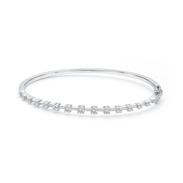 Spaced Diamond Bangle - Image