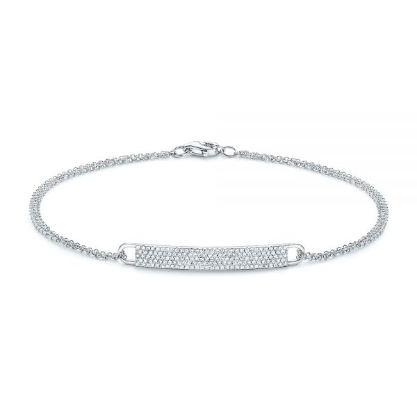  Platinum Platinum Women's Diamond Bracelet - Three-Quarter View -  106832