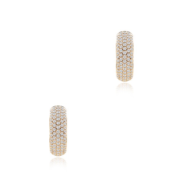 5 Row Diamond Pave Huggies - reference design