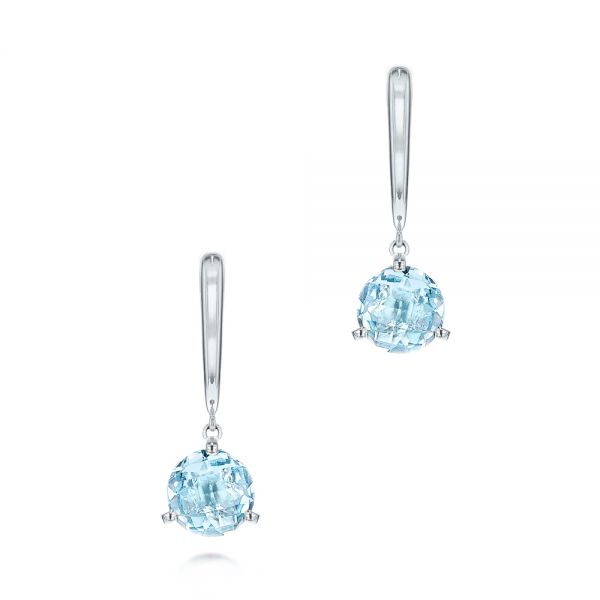 Aquamarine Dangle Earrings - Image