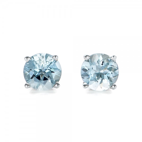 Aquamarine Stud Earring 83