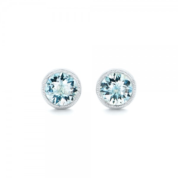 Aquamarine Stud Earring 43