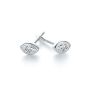  Platinum Platinum Bezel Marquise Diamond Studs - Front View -  108502 - Thumbnail