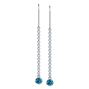 Blue Topaz Earrings #973 - Bellevue Seattle - Joseph Jewelry