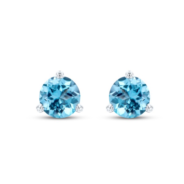 Blue Topaz Martini Studs - Image