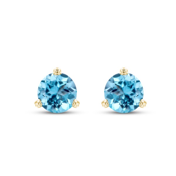Blue Topaz Martini Studs - Image